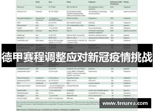 德甲赛程调整应对新冠疫情挑战